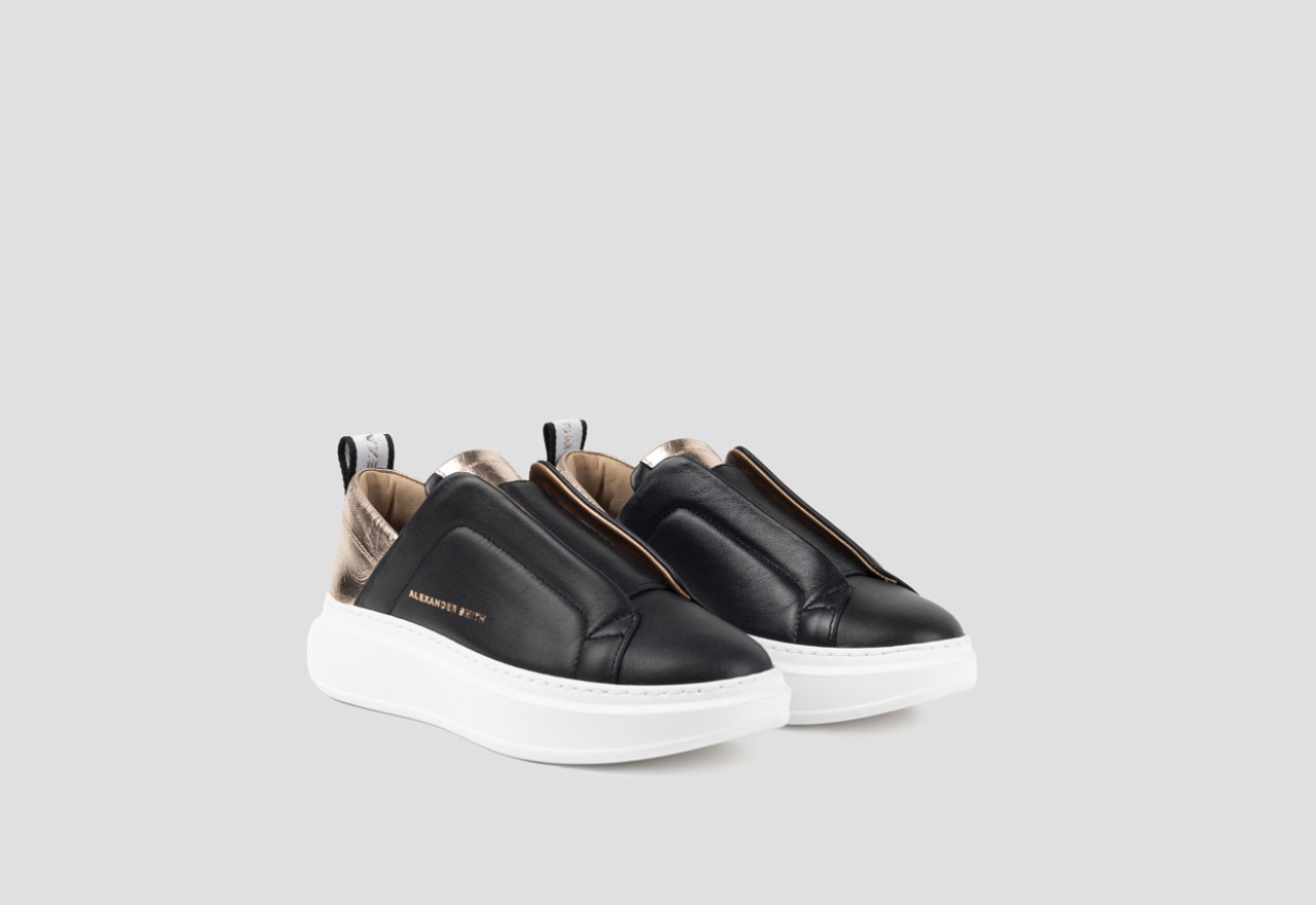 Alexander Smith WEMBLEY SLIP-ON WOMAN BLACK COPPER Fino al 60% di sconto